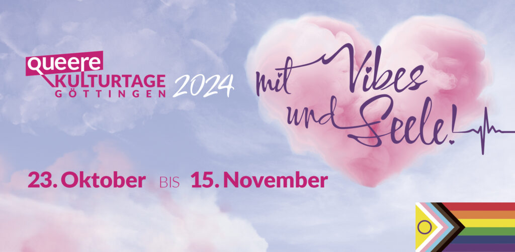 Queere Kulturtage 2024: Mit Vibes und Seele. 23. Oktober bis 15. November.