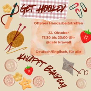 Get Hooked: knüpft Banden -- offenes Handarbeitstreffen @ cafè krawall